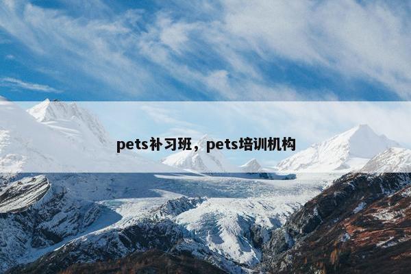 pets补习班，pets培训机构