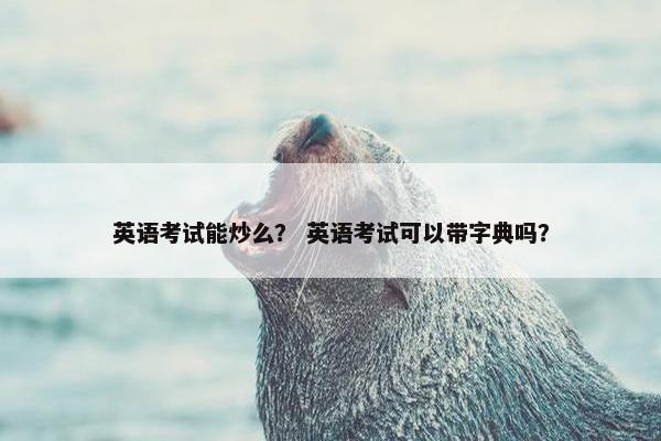 英语考试能炒么？ 英语考试可以带字典吗？