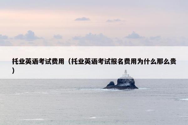 托业英语考试费用（托业英语考试报名费用为什么那么贵）