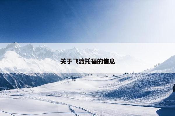 关于飞渡托福的信息