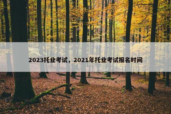 2023托业考试，2021年托业考试报名时间