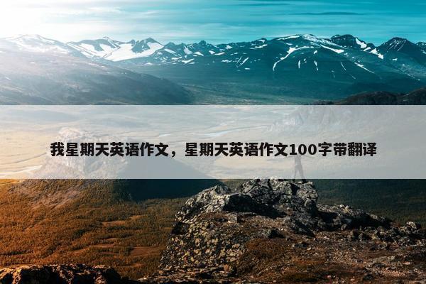 我星期天英语作文，星期天英语作文100字带翻译