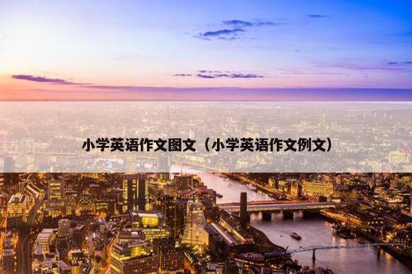 小学英语作文图文（小学英语作文例文）