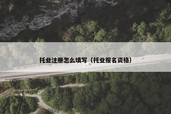 托业注册怎么填写（托业报名资格）