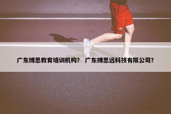 广东博思教育培训机构？ 广东搏思远科技有限公司？