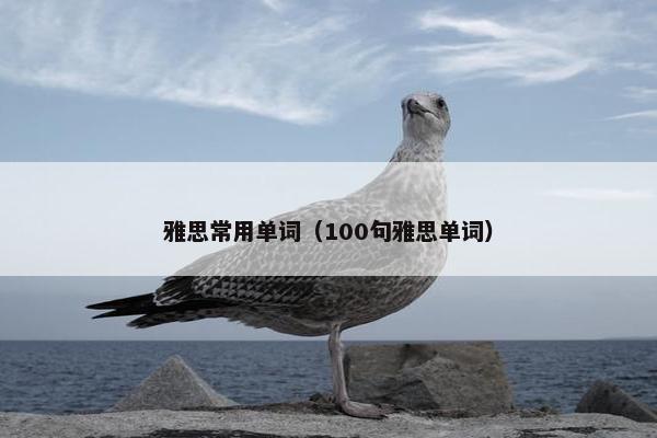 雅思常用单词（100句雅思单词）
