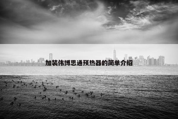 加装伟博思通预热器的简单介绍