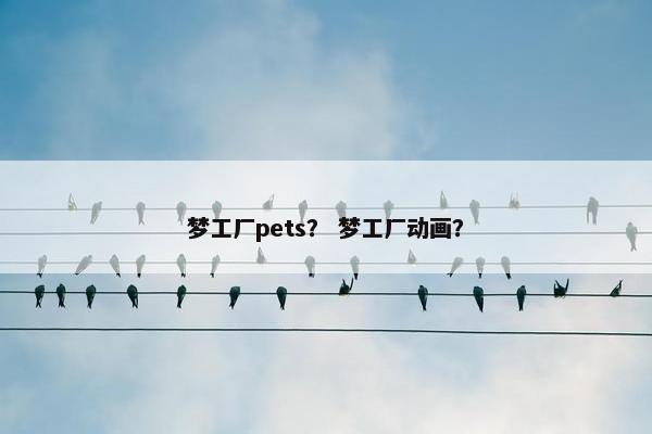 梦工厂pets？ 梦工厂动画？