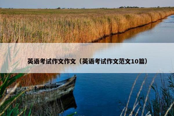 英语考试作文作文（英语考试作文范文10篇）