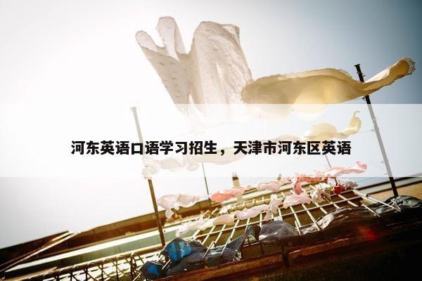 河东英语口语学习招生，天津市河东区英语