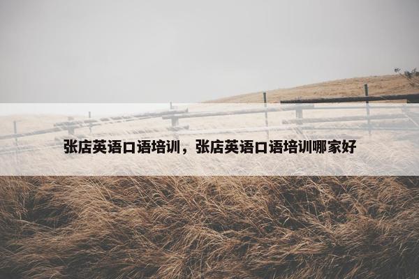 张店英语口语培训，张店英语口语培训哪家好