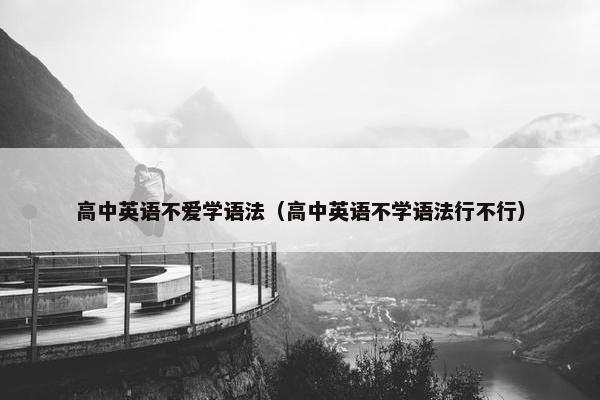 高中英语不爱学语法（高中英语不学语法行不行）