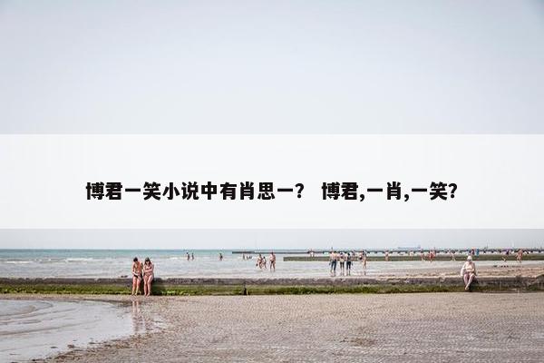 博君一笑小说中有肖思一？ 博君,一肖,一笑？