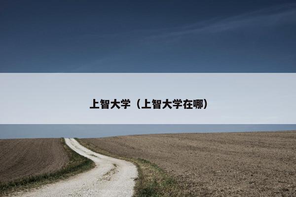 上智大学（上智大学在哪）