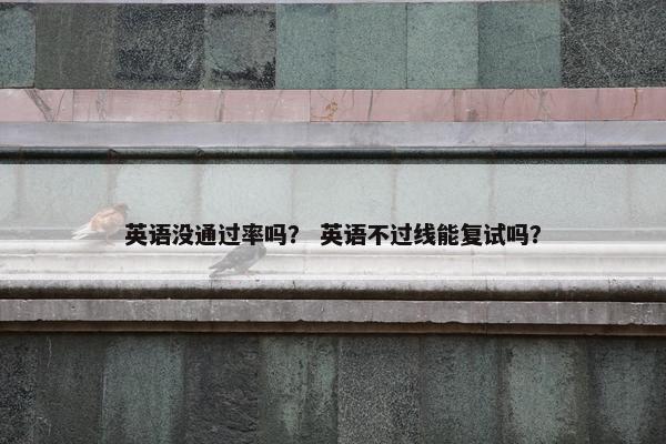 英语没通过率吗？ 英语不过线能复试吗？