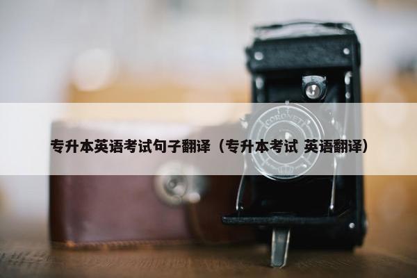 专升本英语考试句子翻译（专升本考试 英语翻译）