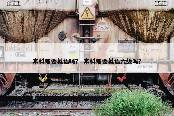 本科需要英语吗？ 本科需要英语六级吗？