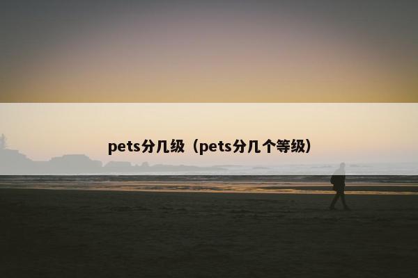 pets分几级（pets分几个等级）