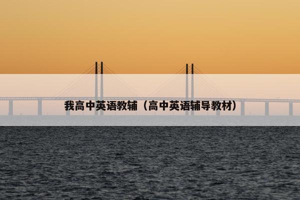 我高中英语教辅（高中英语辅导教材）