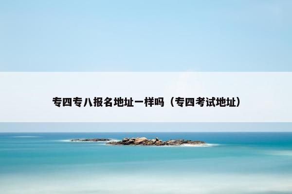 专四专八报名地址一样吗（专四考试地址）