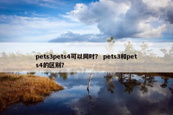 pets3pets4可以同时？ pets3和pets4的区别？