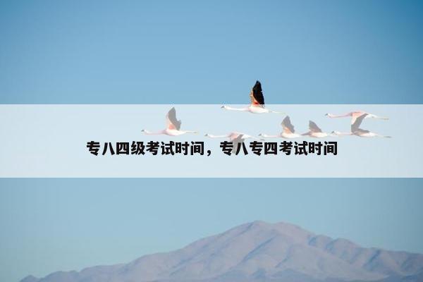 专八四级考试时间，专八专四考试时间