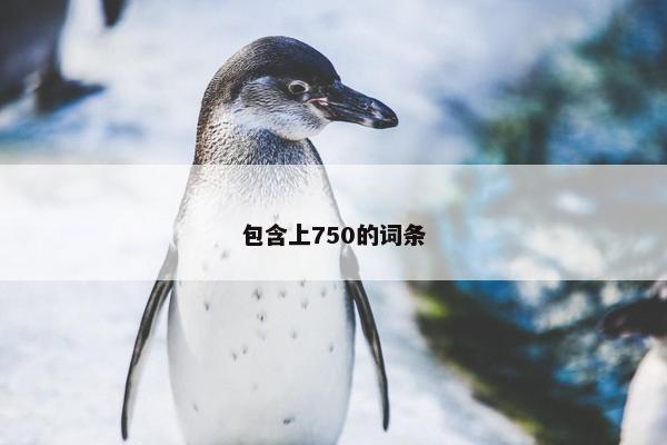 包含上750的词条