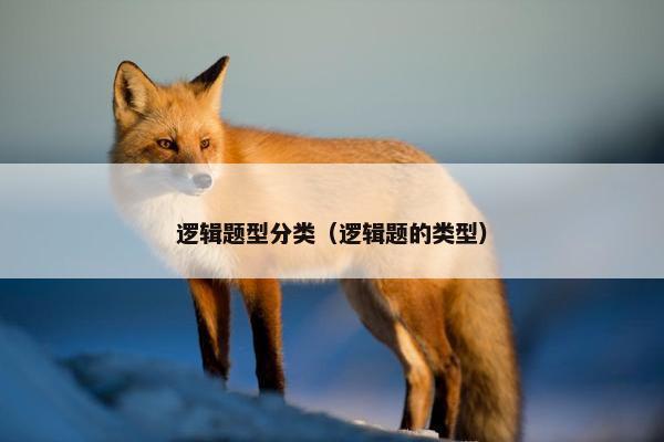 逻辑题型分类（逻辑题的类型）