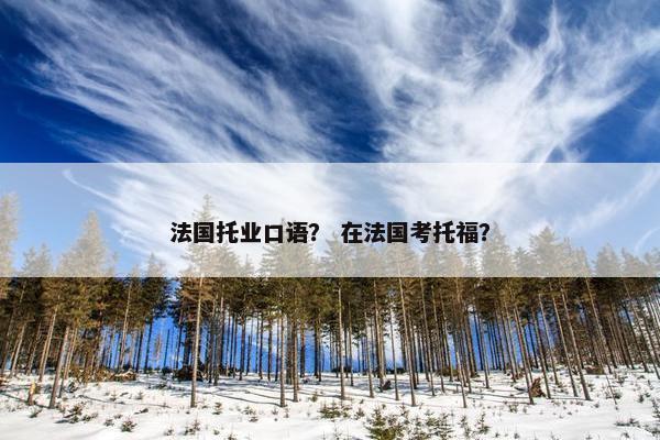 法国托业口语？ 在法国考托福？