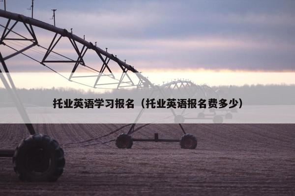 托业英语学习报名（托业英语报名费多少）