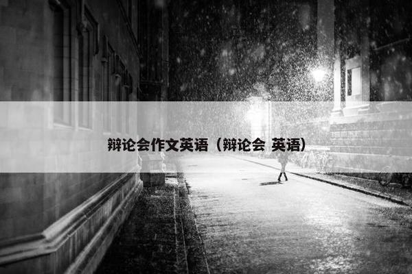 辩论会作文英语（辩论会 英语）