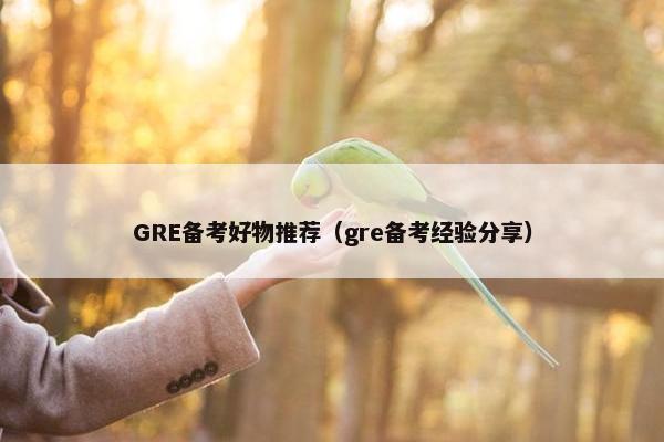 GRE备考好物推荐（gre备考经验分享）