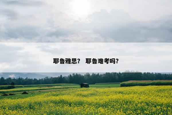 耶鲁雅思？ 耶鲁难考吗？