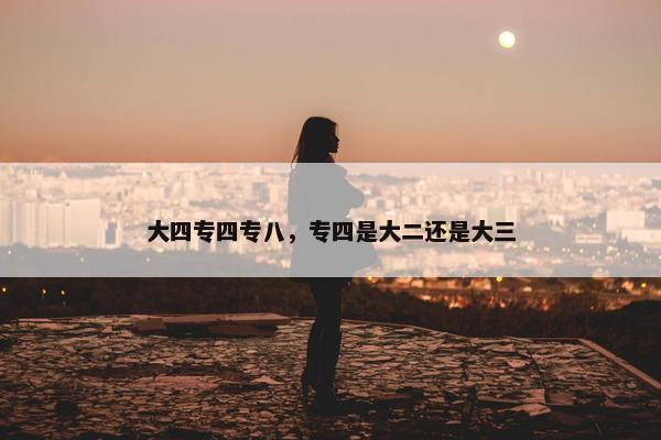 大四专四专八，专四是大二还是大三
