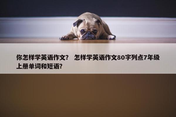 你怎样学英语作文？ 怎样学英语作文80字列点7年级上册单词和短语？