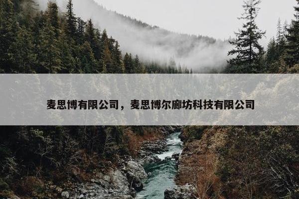 麦思博有限公司，麦思博尔廊坊科技有限公司