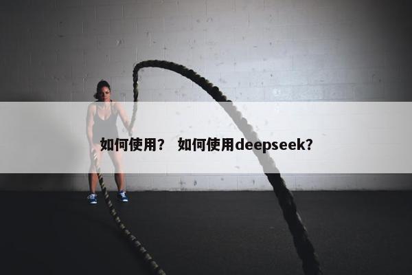 如何使用？ 如何使用deepseek？
