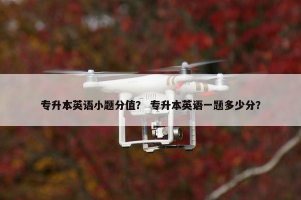 专升本英语小题分值？ 专升本英语一题多少分？