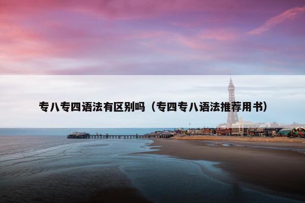 专八专四语法有区别吗（专四专八语法推荐用书）