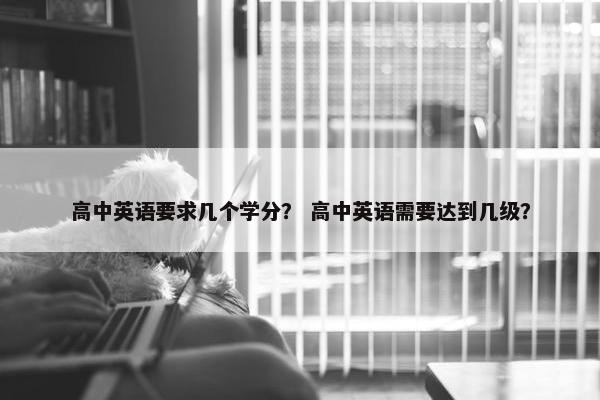 高中英语要求几个学分？ 高中英语需要达到几级？