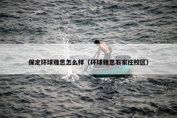 保定环球雅思怎么样（环球雅思石家庄校区）