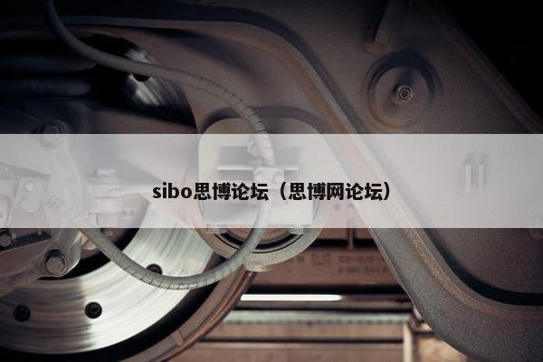 sibo思博论坛（思博网论坛）
