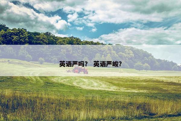 英语严吗？ 英语严峻？