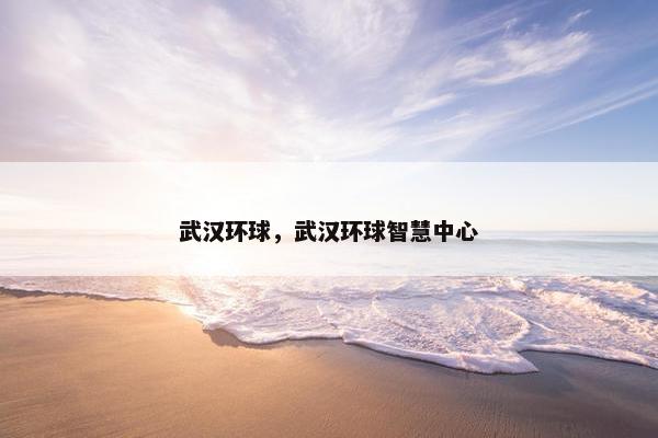 武汉环球，武汉环球智慧中心