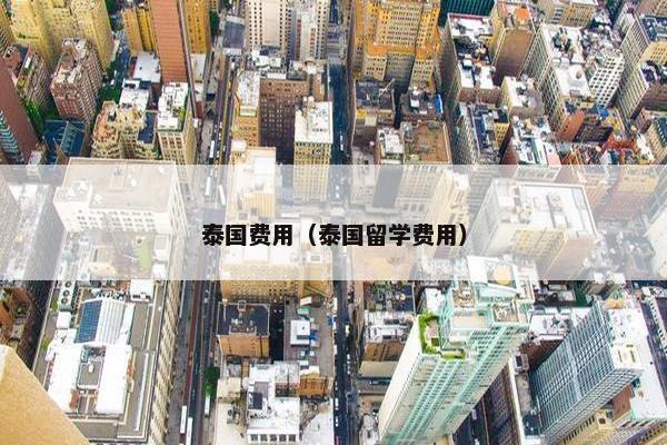 泰国费用（泰国留学费用）