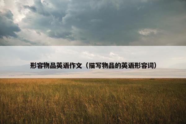 形容物品英语作文（描写物品的英语形容词）