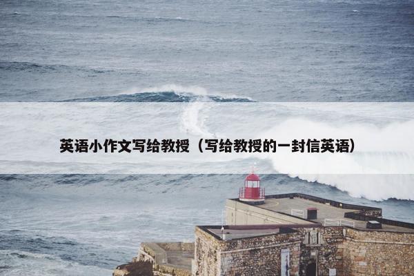 英语小作文写给教授（写给教授的一封信英语）
