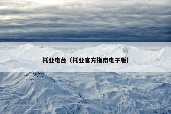 托业电台（托业官方指南电子版）