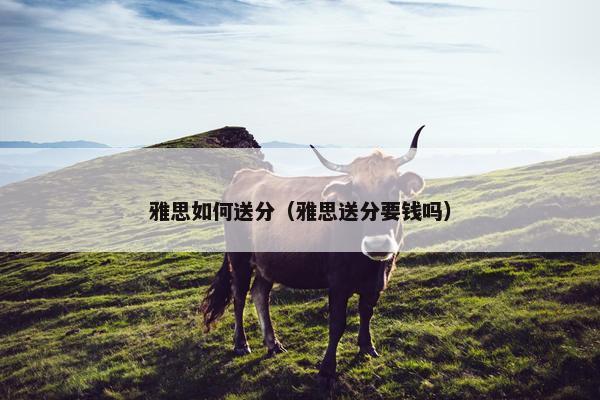 雅思如何送分（雅思送分要钱吗）