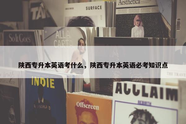 陕西专升本英语考什么，陕西专升本英语必考知识点
